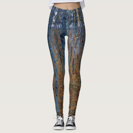 Gustav Klimt - Beech Grove I Leggings (Voorkant)