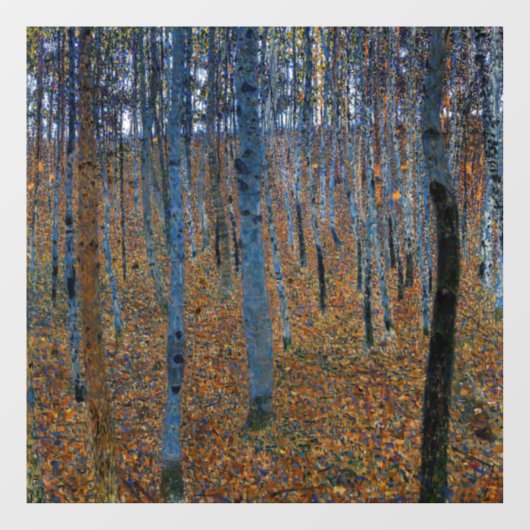 Gustav Klimt - Beech Grove I Raamsticker (Vel)
