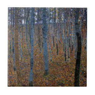 Gustav Klimt - Beech Grove I Tegeltje