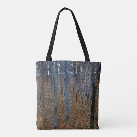 Gustav Klimt - Beech Grove I Tote Bag (Achterkant)