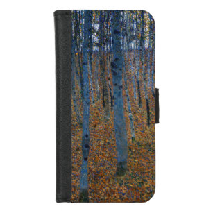 Gustav Klimt - Beech Grove I Trifold iPhone 8/7 Portemonnee Hoesje