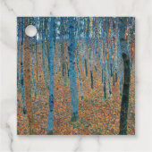 Gustav Klimt Beech Tree Grove Bedankjes Labels (Voorkant)