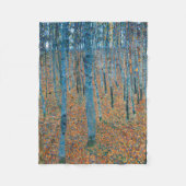 Gustav Klimt Beech Tree Grove Fleece Deken (Voorkant)