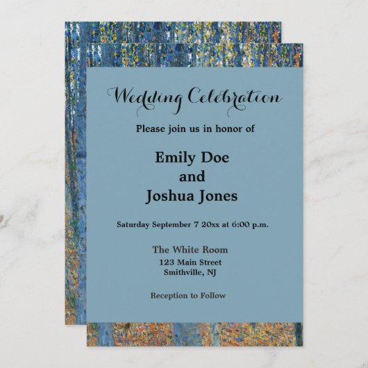 Gustav Klimt Beech Tree Grove Kaart (Voorkant / Achterkant)