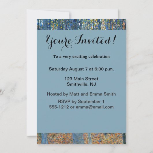 Gustav Klimt Beech Tree Grove Kaart (Voorkant)