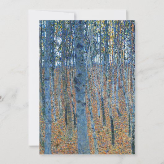 Gustav Klimt Beech Tree Grove Kaart (Achterkant)
