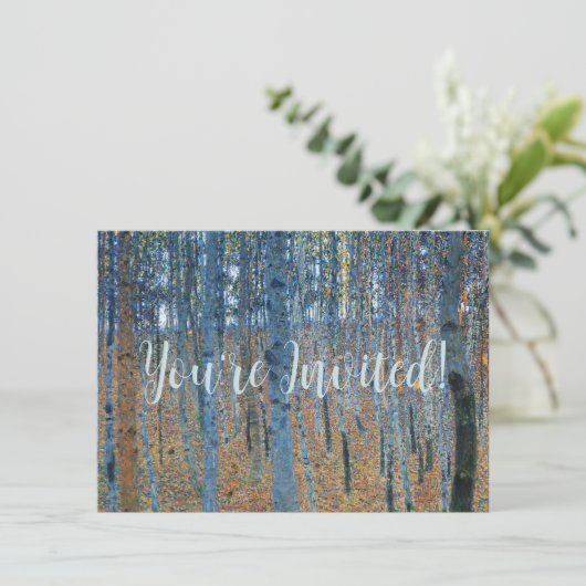 Gustav Klimt Beech Tree Grove Kaart (Staand voorkant)