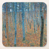 Gustav Klimt Beech Tree Grove Kartonnen Onderzetters (Voorkant)