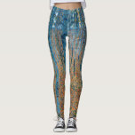 Gustav Klimt Beech Tree Grove Leggings<br><div class="desc">Het is gebaseerd op de natuur schilderkunst van Gustav Klimt, Beech Grove 1, 1902. Het kunstwerk toont een dicht bos van hoge, slanke berkenbomen, met bleke stammen gemarkeerd door duistere, verticale lijnen. Het gebladerte is afgebeeld in tinten blauw, groen en geel, waardoor een gevoel van diepte en levendigheid aan de...</div>
