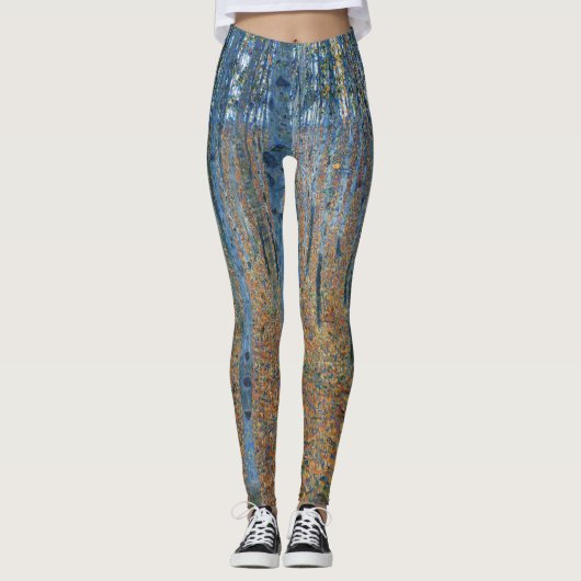 Gustav Klimt Beech Tree Grove Leggings (Voorkant)