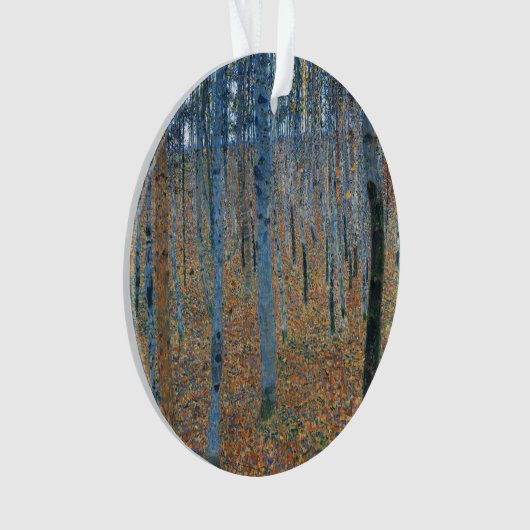 Gustav Klimt Beech Tree Grove Ornament (voorkant)