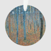 Gustav Klimt Beech Tree Grove Ornament (voorkant)