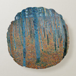 Gustav Klimt Beech Tree Grove Rond Kussen