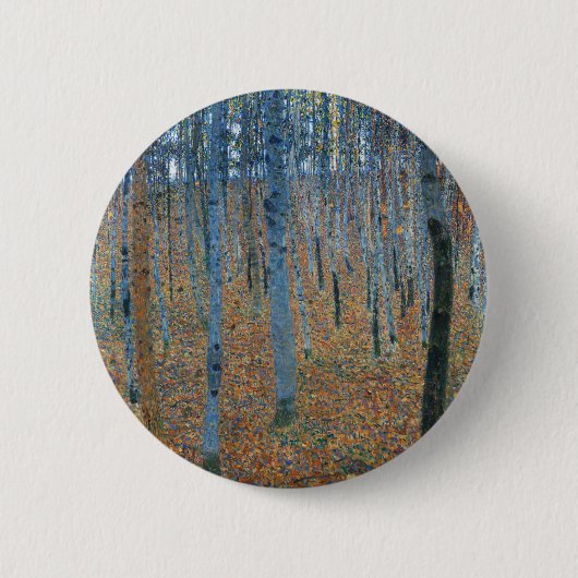 Gustav Klimt Beech Tree Grove Ronde Button 5,7 Cm (Voorkant)