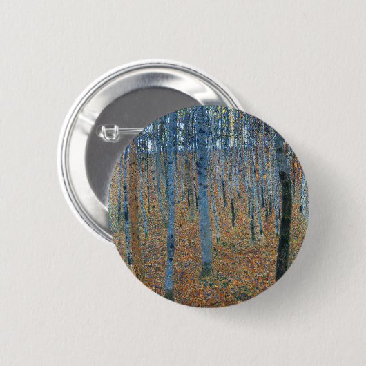 Gustav Klimt Beech Tree Grove Ronde Button 5,7 Cm (Voorkant /achterkant)