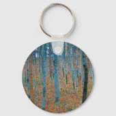 Gustav Klimt Beech Tree Grove Sleutelhanger (Voorkant)