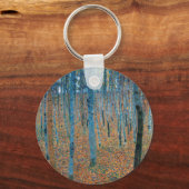 Gustav Klimt Beech Tree Grove Sleutelhanger (Voorkant)