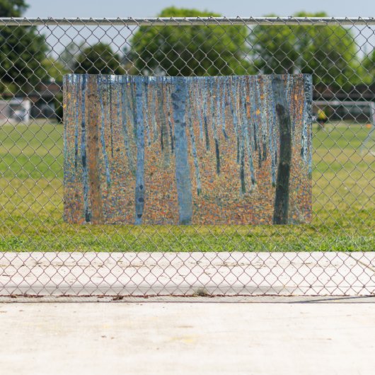 Gustav Klimt Beech Tree Grove Spandoek (Insitu)