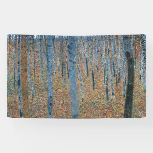 Gustav Klimt Beech Tree Grove Spandoek (Horizontaal)