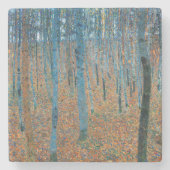 Gustav Klimt Beech Tree Grove Stenen Onderzetter (Voorkant)