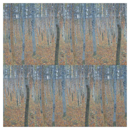 Gustav Klimt Beech Tree Grove Stof (Swatch)