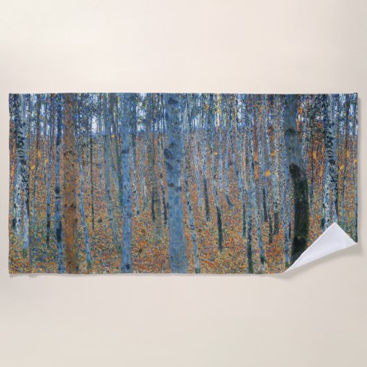 Gustav Klimt Beech Tree Grove Strandlaken (Voorkant)