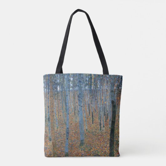 Gustav Klimt Beech Tree Grove Tote Bag (Achterkant)