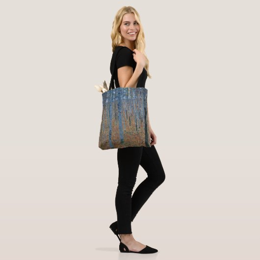 Gustav Klimt Beech Tree Grove Tote Bag (Op model)