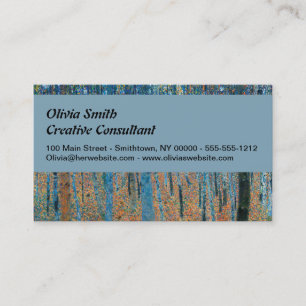 Gustav Klimt Beech Tree Grove Visitekaartje