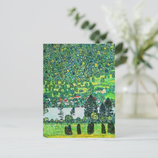 Gustav Klimt - Berghelling bij Unterach Briefkaart (Staand voorkant)