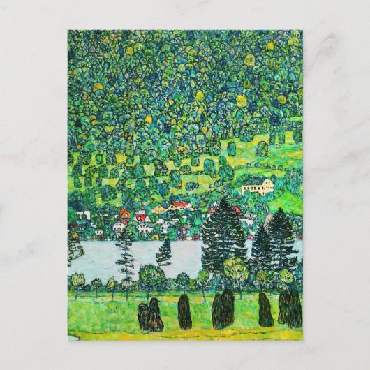 Gustav Klimt - Berghelling bij Unterach Briefkaart (Voorkant)