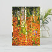 Gustav Klimt Berk bomen Kaart (Staand voorkant)