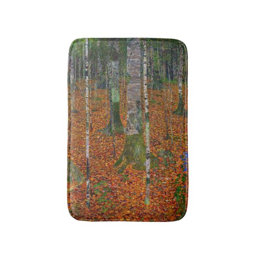 Gustav Klimt - Berkenbos Badmat (Voorkant Verticaal)
