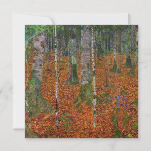 Gustav Klimt - Berkenbos Bedankkaart