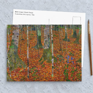Gustav Klimt - Berkenbos Briefkaart