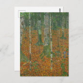 Gustav Klimt - Berkenbos Fine Art Briefkaart (Voorkant / Achterkant)