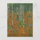 Gustav Klimt - Berkenbos Fine Art Briefkaart (Voorkant)