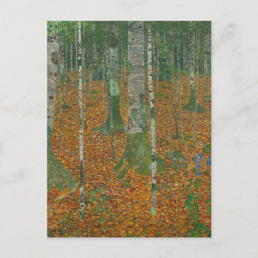 Gustav Klimt - Berkenbos Fine Art Briefkaart (Voorkant)
