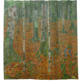 Gustav Klimt - Berkenbos Fine Art Douchegordijn