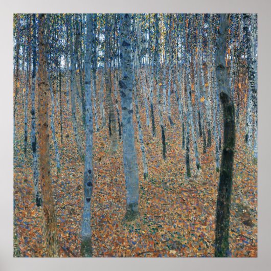 Gustav Klimt Berkenbos I Home Decor Art Print (Voorkant)
