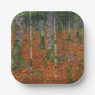 Gustav Klimt - Berkenbos Papieren Bordje