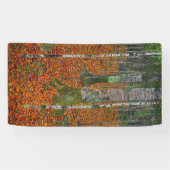 Gustav Klimt - Berkenbos Spandoek (Horizontaal)