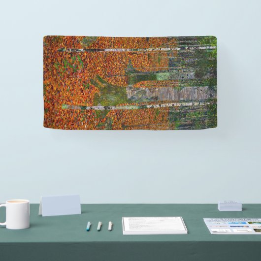 Gustav Klimt - Berkenhout Spandoek (Beurs)