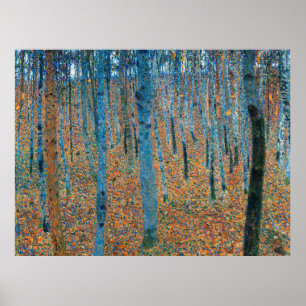 Gustav Klimt Beukenboom bos Beech Grove Poster