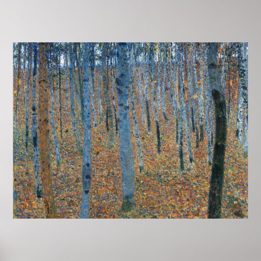 Gustav Klimt Beukenboom bos Beech Grove Poster (Voorkant)