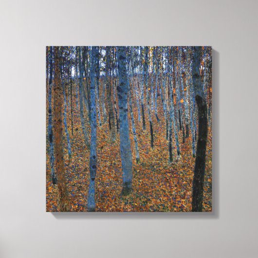 Gustav Klimt - Beukenbos I Canvas Afdruk (Voorkant)