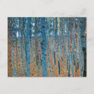 Gustav Klimt Beukenbos Vintage Fijne Kunst Briefkaart