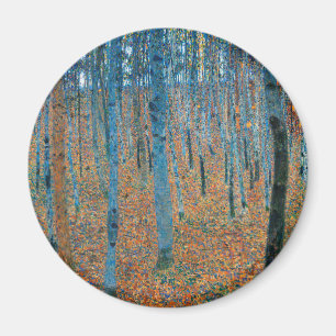 Gustav Klimt Beukenbos Vintage Fijne Kunst Magneet