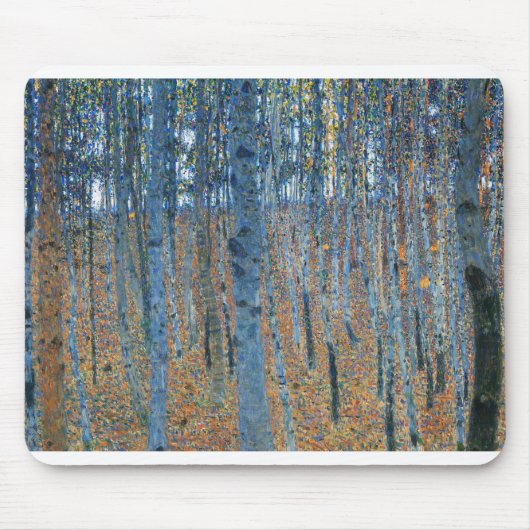 Gustav Klimt Beukenbos Vintage Fijne Kunst Muismat (Voorkant)