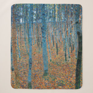 Gustav Klimt Beukenbos Vintage Fijne Kunst Sherpa Deken